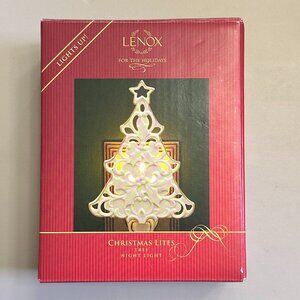 Lenox Christmas Lites Tree Night Light - NEW in Box